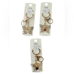 NWT MINT Butterfly Key Ring $10 Closet Minimum Purchase  3 Options